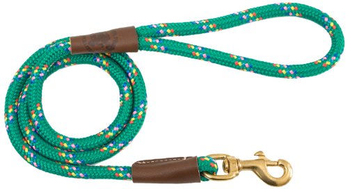 Mendota Dog Products Snap Leash, 1/2-Inch by 4-Feet, Kelly Confetti