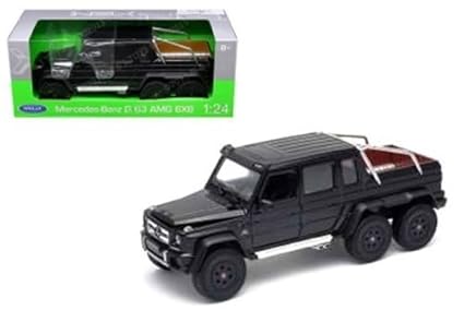 Welly 24061 Mercedes G 63 Amg 6x6 Black 124 Diecast Model Car