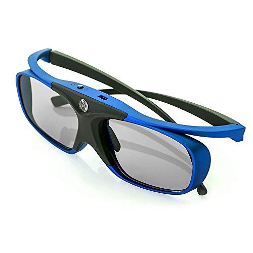 WOWOTO DLP Link 3D Glasses Rechargeable 3D Active Glasses for All DLP Projectors T8E T9