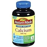 Nature Made Calcium with Vitamin D3 -- 600 mg 100 Liquid Softgels (Pack of 2)