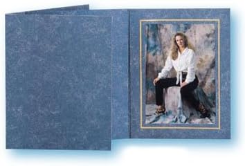 Cardboard Photo Folder 5x7 - Pack of 50- Blue