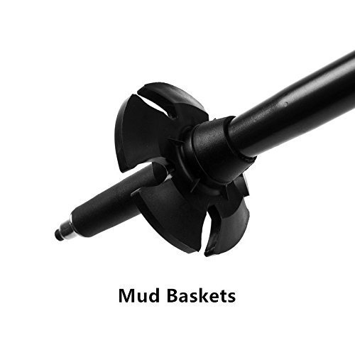 Walking Stick Trekking Poles Hiking Telescoping Ultra Strong Alpenstocks Anti Shock Mountaineering Trail（Single or Pair ） (BLACK) - Thumbnail 7