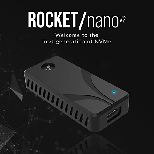 SABRENT 4TB External Aluminum SSD, Rocket Nano V2, USB 3.2 Gen 2x2, 1500 MB/s Transfer Speeds [SB-4TB-NAV2]