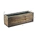 CYS EXCEL Rectangular Decorative Planter Box with Removable Zinc Metal Liner (H:5