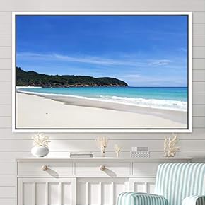 signwin Framed Canvas Wall Art Coastal Freedom Aerial...