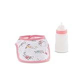 Corolle Mon Grand Poupon Bib & Magic Milk Bottle Set Toy Baby Doll
