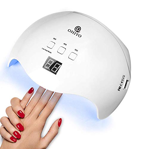 OHIYO Curing Lamps, Nail Polish Dryer for Gel 48W Nail Art Lamps Nail Lamp Led Lamp for Nails UV Nail Lamp Fit for All Manicure Gel Nail Polish, Fingernail & Toenail LED Curing Light LED Nail Dryer - Thumbnail 7
