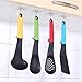 UPINS 24 PCS Adhesive Wall Hooks Heavy Duty Hangers Without Nails Transparent Seamless Hooks Adhesive Toothbrush Holder Utility Hooks for Hanging Bathroom Kitchen Office