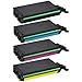 SuppliesOutlet Samsung CLP-770 Compatible Toner Cartridge Value Bundle - (C, M, Y, K) - [4 Pack] for CLP-770, CLP-770ND, CLP-775, CLP-775ND