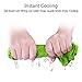 Vancle Evaporative Snap Cooling Towels for Sports and Fitness in Hot Environment, Green