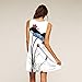Hot Sale! Women Sleeveless Printed Mini Dress,Canserin Vintage Boho Summer Beach (XL, White)