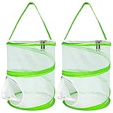Muchfun 2-Pack Monarch Butterfly Habitat Cage Pop Up 12