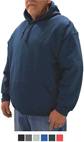 NewportXL Big &amp; Tall Men's Fleece Pullover Hoodie Sweatshirt (5XL, Navy)