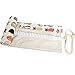 Damero Design Canvas Wrap Holder for 72 Colored Pencil, Roll Case for Pencils, Travel Organizer Pouch for Artist, Multi-purpose (No Pencils Included), 72 Holes, Cats