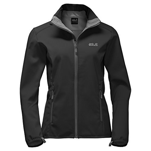 Jack wolfskin women s element track jacket, black, x-la…