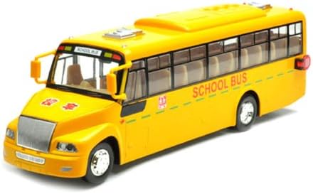 Caipo Nine States Metal Body 1:32 School Bus Model Yellow