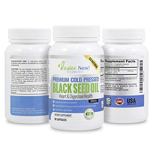 Pure Black Seed Oil Immunity AntiInflammatory Antioxidant