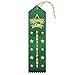 RibbonsNow Swimming Participant Ribbons – 25 Dark Green Ribbons with Card & String