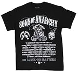 Sons Of Anarchy No Rules No Masters Adult T-Shirt
