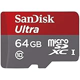 SanDisk Ultra 64GB UHS-I/Class 10 Micro SDXC Memory Card With Adapter- SDSDQUAN-064G-G4A [Old Version]