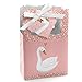 Big Dot of Happiness Swan Soiree - White Baby Shower or Birthday Party Favor Boxes - Set of 12