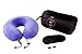 Aeris Purple Travel Pillow for Airplanes and Cars – Memory Foam Neck Pillow with Sleep Mask, Earplugs, Carry Bag, and Washable Velour Cover