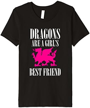 Kids Dragons are a Girl's Best Friend T-Shirt Women Kids Humor 10 Black