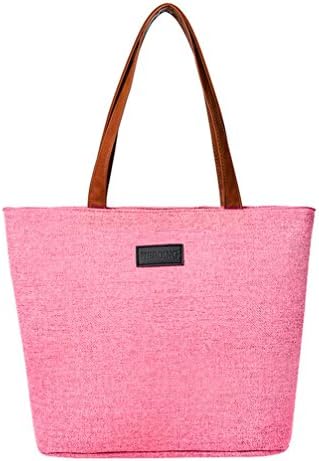 Alixyz Canvas Tote Bag for Women School Work Travel and Shopping Laptop Bag