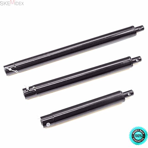 SKEMiDEX---Post Hole Digger Auger Bit Extensions Compatible to 3/4 Shaft w/ 8" 12" & 20" 3/4" Shaft with pin attachment Die Cast Construction