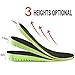 Ailaka Elastic Shock Absorbing Height Increasing Sports Shoe Insoles, Soft Breathable Honeycomb Orthotic Replacement Inserts for Men & Women