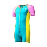 TYR KGTSN2Y18343654 Girls Solid Thermal Suit Bl/Pk/Yell 43654