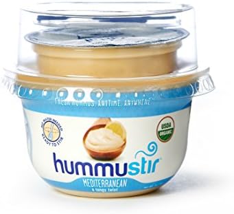 Hummustir - Experience Fresh Organic Hummus Mediterranean, Garlic & Lemon - 7 oz.
