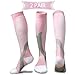 Compression Socks for Men & Women(2 Pairs) (Pink)