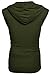 Coofandy Mens Casual Hooded Sleeveless Tank Tops,Type-1 Green,XX-Large