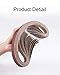 S SATC Sanding Belts 1×30-Inch Sanding belt Belt Sander Belt Sander Paper, (4 Each of 60, 80, 120,150,240,400 Grits) Aluminum Oxide 24PCS