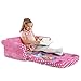 Marshmallow Furniture, Children's Upholstered 2 in 1 Flip Open Sofa, Disney Minnie’s Bow-tique, by Spin Master
