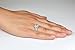 LAVUMO Women Wedding Engagement Bridal Set Rings Princess Cut Cubic Zirconia Her Band
