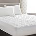 HYLEORY King Mattress Pad Quilted Fitted Mattress Protector Cooling Pillow Top Mattress Cover Breathable Fluffy Soft Mattress Topper with 8-21