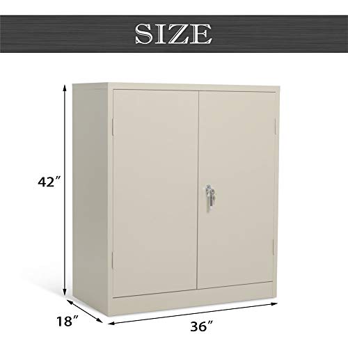 image for INTERGREAT Steel Storage Cabinet Lockable Metal Storage Cabinets with 