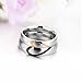 U2U® Jewelry Stainless Steel 0109 Engraved Couples Engagement 