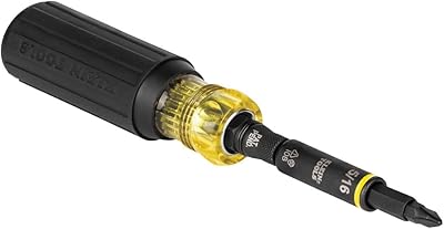 Klein Tools 32500HD KNECT Multi-Bit Screwdriver/Nut Driver, Impact Rated 11-in-1 Tool with Phillips, Slotted, Square and Torx Tips