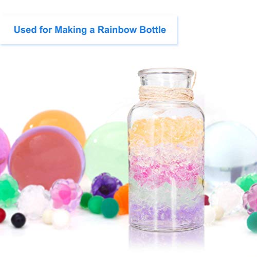 Large Water Beads, 11OZ (300 pcs) Water Gel Jelly Beads Rainbow Mix Growing Balls for Kids Tactile Sensory Toys, Vases, Plants, Wedding and Home Decorationoz (Large) - Thumbnail 6