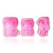 eNilecor Kid's Knee Pads Wrist Roller Elbow Blading Blades Pad Guards for Skating as Girls Birthday, Christmas Gift Pack of 6