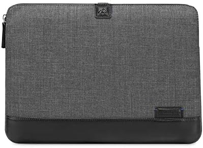 Brenthaven Collins Sleeve with Zippered Front Pocket Fits 12 Inch Apple MacBook, Laptop, Tablet for Commercial, Business, Office – Graphite, Durable, Rugged Protection from Impact and Compression