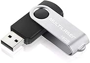 Pen Drive Twist 16GB USB Leitura 10MB/s e Gravação 3MB/s Preto Multilaser - PD588