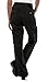 Chef 360 Women's 8-Pocket Stretch Chef Pants - Yoga Waistband, Cargo Work Uniform - Kitchen Restaurant Culinary, Black