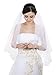 SAMKY 2T 2 Tier Classic Pencil Edge Bridal Wedding Veil - Ivory Fingertip Length 36