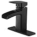 Pfister Single Control 4 inch Waterfall Bathroom Faucet,Matte Black