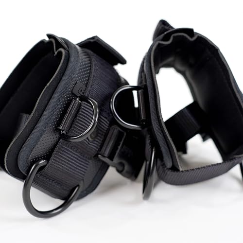 Monkey Power Fit Par De Grilletes para Tobillo Modelo Ultra para Gym y Fitness Polera con Talonera para Gimnasio. Abductor Y Gluteo con Materiales Resistentes y Reforzados Premium