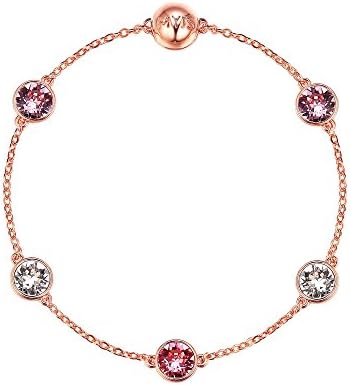 My Jewellery Story MYJS Remix Collection Timeless with Swarovski Pink Crystals Rose Gold Plated